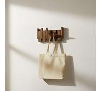 Home Deluxe Appendiabiti PORTE Noce marrone - 32 x 15 cm