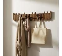 Home Deluxe Appendiabiti PORTE Noce marrone - 80 x 15 cm