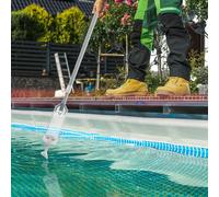 Home Deluxe Aspiratore per piscina con asta telescopica EASY - Bianco