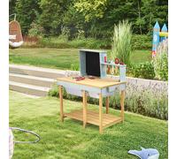 Home Deluxe Banco da lavoro in legno TOOL - Blu 4058166416520