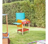 Home Deluxe Barbecue di legno TASTY - blu/rosso 4058166416452