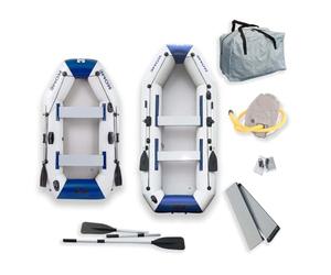 Home Deluxe - Barca pneumatica Pike Small - Materiale: PVC resistente - Dimensioni: L x L ca. 230 x 128 cm - per 3 Persone Massimo I Appendice, Barca a Motore, Barca a remi