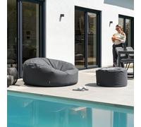 Home Deluxe Borsa a sacco XXL per esterni CLOUD con sgabello - antracite 4058166426987
