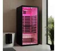 Home Deluxe Cabina a infrarossi NERO S - 190 x 90 cm per 1 persona