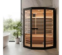 Home Deluxe Cabina a infrarossi NERO XL - 190 x 155 cm per 3 persone 4058166447050