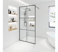 Home Deluxe Cabina doccia ESG in vetro BAKI - 150 x 200 cm nero 6 lamelle