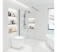 Home Deluxe Cabina doccia ESG vetro BAKI - 150 x 200 cm nero
