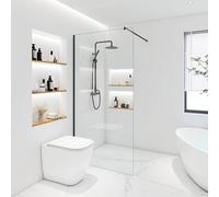 Home Deluxe Cabina doccia ESG vetro BAKI - 80 x 200 cm nero