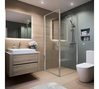 Home Deluxe Cabina doccia LIVIA cromata - 100 x 195 cm 4058166302052