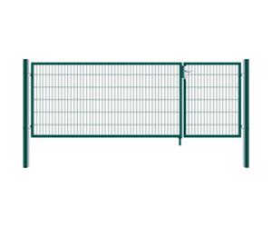 Home Deluxe Cancello da giardino a due ante ADITUS - 80 x 350 cm Verde
