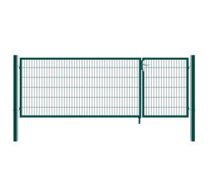 Home Deluxe Cancello da giardino a due ante ADITUS - 80 x 350 cm Verde 4058166164841