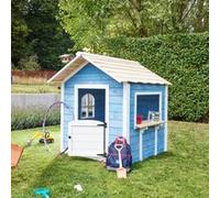 Home Deluxe Casetta DER GROSSE PALAST - 106 x 111 cm Blu senza panchina