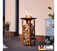 Home Deluxe Ciotola per il fuoco e deposito per la legna FRANK - Made in Germany 4058166184450