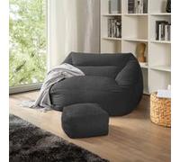 Home Deluxe COZY - sacco a pelo con sgabello - antracite