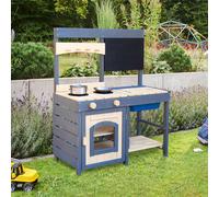 Home Deluxe Cucina in legno MUDINO - Grigio 4058166416490
