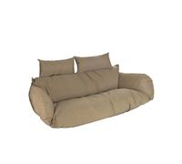 Home Deluxe Cuscino per sedia sospesa in polyrattan TWIN - Marrone 4058166295965