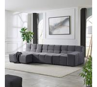 Home Deluxe Divano componibile ORLENA - antracite 306 x 148 cm 4058166314666
