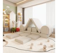 Home Deluxe Divano da gioco LIV in locchi impilabili - Cord Beige 4058166414472