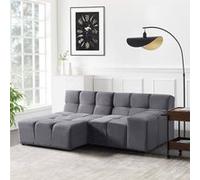 Home Deluxe Divano modulare ORLENA - antracite 204 x 148 cm