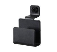 Home Deluxe - Ganci per pannello acustico SCAF - Set di 4 pezzi, ca. 4,3 x 2,6 cm, verniciato a polvere, colore nero, da appendere, mensola da parete, mensola sospesa