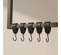 Home Deluxe Gancio a S SHAPE nero - 5 pezzi 4058166293466