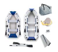 HOME DELUXE - Gommone PIKE Small con motore - Materiale: PVC resistente, dimensioni: 230 x 128 cm (lunghezza x larghezza x profondità) - per un massimo di 3 persone | gommone, barca a motore, barca a