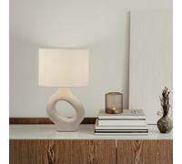 Home Deluxe Grande lampada da tavolo asimmetrica LOLA - Beige 4058166320346