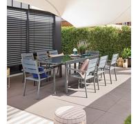 Home Deluxe Gruppo da giardino allungabile SOL MADERA - 180/240 x 90 cm 6 sedie