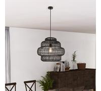 Home Deluxe Lampada a sospensione in rattan SIA - Nero 4058166319494