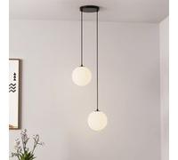 Home Deluxe Lampada a sospensione in vetro SUNA - 2 luci