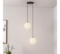 Home Deluxe Lampada a sospensione in vetro SUNA - 2 luci 4058166319920