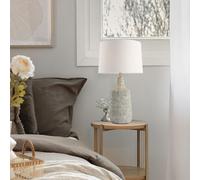 Home Deluxe Lampada da tavolo grande in pietra CARO - bianco 4058166320476