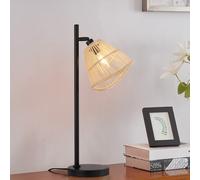 Home Deluxe Lampada da tavolo in rattan FELIA - Beige 4058166319456