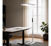 Home Deluxe Lampada da terra a LED per ufficio VEKOR - Bianca 4058166441485