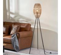 Home Deluxe Lampada da terra a treppiede in juta KIKO - natura 4058166319555