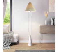 Home Deluxe Lampada da terra in look marmo - bianco 4058166320407