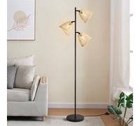 Home Deluxe Lampada da terra in rattan FELIA - Beige 4058166319449
