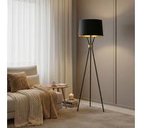 Home Deluxe Lampada da terra LUNA - nero/oro 4058166268969