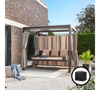 Home Deluxe Lettino da giardino con copertura PROVENZA 4058166242914