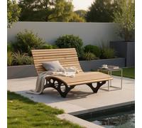 Home Deluxe Lettino in legno Wave / divano forestale TAIGA - 150 cm