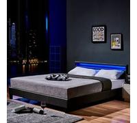 Home Deluxe Letto a LED ASTRO - 180 x 200 cm grigio scuro