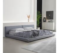 Home Deluxe Letto con ripiano GALAXIS - 270 x 200 cm Grigio