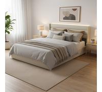 Home Deluxe Letto LED SORINA con materasso beige - 180 x 200 cm