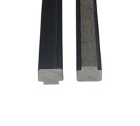 Home Deluxe Listello scanalato per recinzione privacy in WPC CALLANUT - 16 pezzi da 92 cm ciascuno