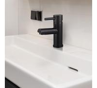 Home Deluxe Miscelatore per lavabo FLOWY - nero 4058166247933