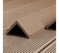 Home Deluxe Modanatura di finitura in WPC FINEA - 110 x 4,5 cm set di 10 - teak 4058166325013