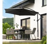 Home Deluxe Ombrellone Ampel con copertura SOLANA - antracite