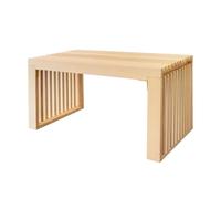 Home Deluxe - Panchina in legno Lora Naturale - 78 cm I Panchina da giardino, panca da parco, seduta
