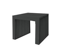 Home Deluxe - Panchina in legno LORA nero - 50 cm I panca da giardino, panca da parco, seduta