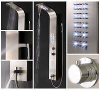 Home Deluxe Pannello doccia a LED con doccia a pioggia ORINOCO 4058166023315